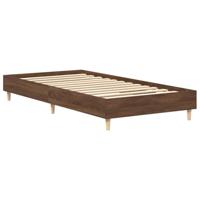 Bedframe zonder matras 90x190 cm spaanplaat bruin eikenkleurig - thumbnail