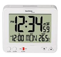 Techno Line WT 195 WHITE Wekker Zendergestuurd Wit Alarmtijden 1 Groot display - thumbnail