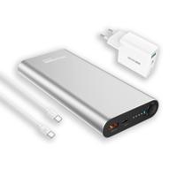 RealPower REALPOWER PB-20000 PD Pro Powerbank 20.000 mAh Zilver - thumbnail