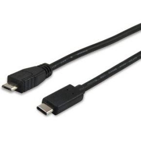 Equip USB 2.0 kabel MicroB->C M/M 1,0 m Type C Polybag
