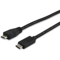 Equip USB 2.0 kabel MicroB->C M/M 1,0 m Type C Polybag - thumbnail