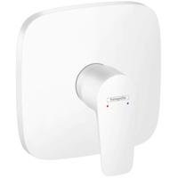 Hansgrohe Talis E ééngreeps douchemengkraan afbouwdeel, mat wit - thumbnail