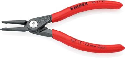 Knipex Precisie-borgveertang voor binnenringen in boringen | Anti-slip kunststof bekleed - 48 11 J1 SB Knipex Precisie-borgveertang voor binnenringen in boringen | Anti-slip kunststof bekleed - 48 11 J1 SB