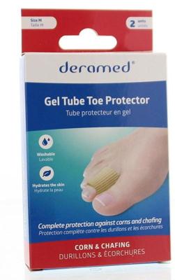 Deramed Teenring gel geribbeld maat M 2 Stuks Deramed Teenring gel geribbeld maat M 2 Stuks