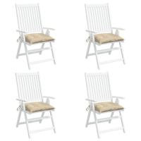 VidaXL Palletkussens 4 st 50x50x7 cm oxford stof beige - thumbnail