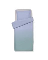 HEMA Dekbedovertrek 140x200/220cm zacht katoen kleurverloop groen-blauw (groen) - thumbnail