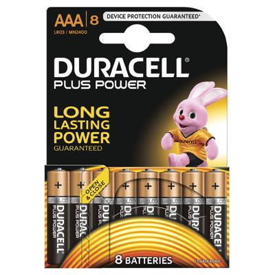 Duracell Plus. AAA 8er Pack 8-er Blister