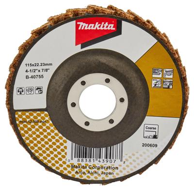 Makita Accessoires Lamellen conditioneringschijf 115mm medium - B-40761 B-40761 Makita Accessoires Lamellen conditioneringschijf 115mm medium - B-40761 B-40761