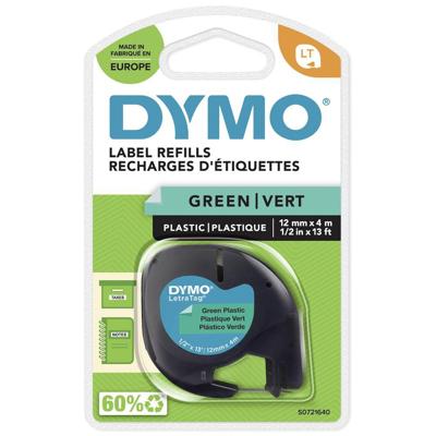 Dymo LetraTAG tape 12 mm, plastic groen