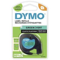 Dymo LetraTAG tape 12 mm, plastic groen - thumbnail