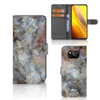 Xiaomi Poco X3 | Poco X3 Pro | Bookcase | Marmer Grijs - thumbnail