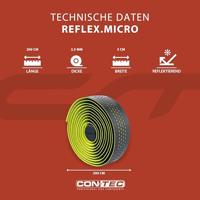 CONTEC stuurlint "reflex.micro" ct bar tape reflex.micro 200mm bl./saf.yellow - thumbnail