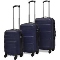 VidaXL 3-delige kofferset hard 45,5/55/66 cm blauw - thumbnail