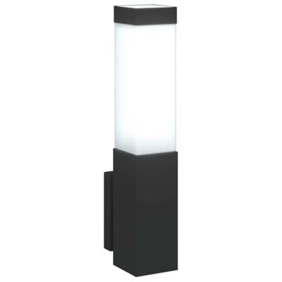 VidaXL Buiten wandlamp 2 pcs zwart 10.5 x 6 x 33 cm