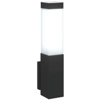 VidaXL Buiten wandlamp 2 pcs zwart 10.5 x 6 x 33 cm - thumbnail