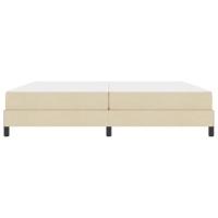 Boxspring bed met matras Crème 200 x 200 cm Stof - thumbnail
