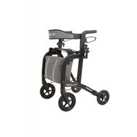 Rollator Neptune lichtgewicht (7,1 kg) | Incl. Fleshouder, Stokhouder, Rugband en tas | Mat-zwart | PR30265-BK | Able2 - thumbnail