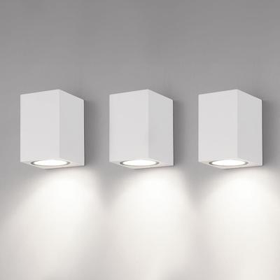 Set van 3 Marion - LED Wandlampen - 4 Watt 345 Lumen - 6500K Daglicht wit - GU10 - Dimbaar - IP64 Waterdicht - Voor binnen en buiten - Wit