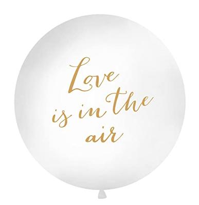 Mega Ballon &apos;Love Is In The Air&apos; Wit - 1m