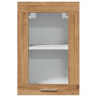 Hangkast 40x31x60 cm bewerkt hout artisanaal eikenkleurig - thumbnail