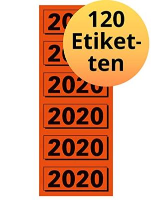 Rugetiket Elba 2020 57x25mm rood 120 stuks