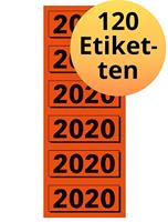Rugetiket Elba 2020 57x25mm rood 120 stuks - thumbnail
