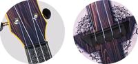 Flight Travel Series TUS40 Mandala Wood sopraan ukelele met gigbag - thumbnail