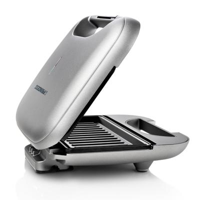 Princess 127003 Sandwichmaker Zwart/Zilver