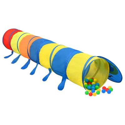 VidaXL Kinderspeeltunnel 245 cm polyester meerkleurig VidaXL Kinderspeeltunnel 245 cm polyester meerkleurig