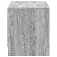 Tv-meubel met LED 97x34x40 cm bewerkt hout grijs sonoma eiken - thumbnail
