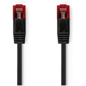 CAT6 UTP Platte Netwerkkabel | RJ45 Male - RJ45 Male | 0,5 m | Zwart