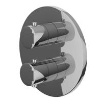 Afbouwdeel IVY Bond Inbouwthermostaat 1 Stopkraan Met Rond Rozet Chroom - thumbnail