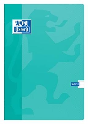 Oxford School schrift, ft A4, 72 bladzijden, met kantlijn, gelijnd, geassorteerde kleuren