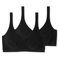 2-pack Bustier top met cups - Katoenen bralette - Stevige bh Top dames - thumbnail