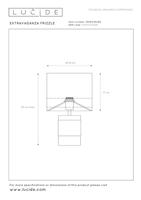 Lucide EXTRAVAGANZA FRIZZLE - Tafellamp - Ø 18 cm - 1xE14 - Roze - thumbnail