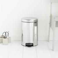 Brabantia pedaalemmer newlcon 12 liter brilliant steel - thumbnail