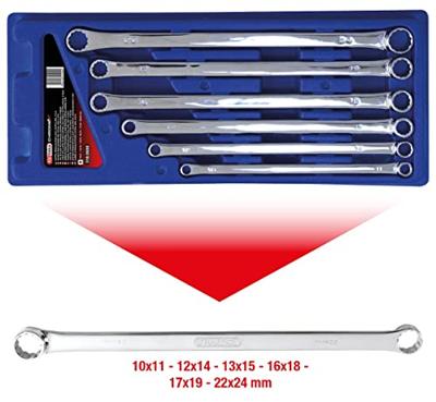 KS Tools 5180800 518.0800 Dubbele ringsleutelset Sleutelbreedte (metrisch) 10 - 24 mm