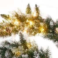 VidaXL Kerstslinger met led-lampjes 5,2 m pvc groen - thumbnail