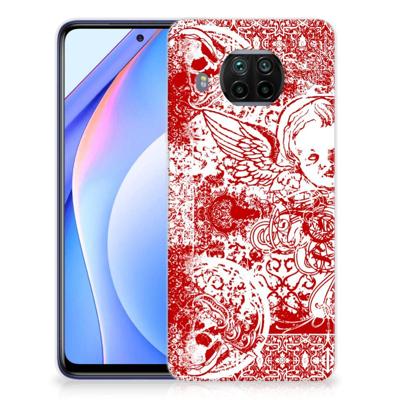 Silicone Back Case Xiaomi Mi 10T Lite Angel Skull Rood Silicone Back Case Xiaomi Mi 10T Lite Angel Skull Rood
