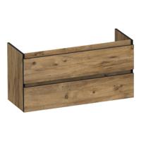 Brauer Joy Edge - Onderkast Ondiep - 100 cm - met 2 Softclose Lades Greeploos en 1 Sifon Uitsparing - Chateau - thumbnail