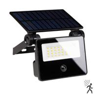 LED&apos;s Light Solar Schijnwerper met bewegingssensor - Volledig draadloze buitenlamp - Zwart - thumbnail