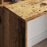 Bureau met plank Oud hout 138.5 x 55 x 143 cm Bewerkt hout - thumbnail