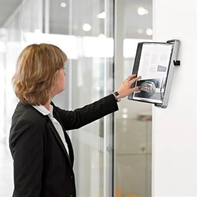 Zichtpanelensysteem wand Tarifold VEO PP A4 met 10-tassen zwart Zichtpanelensysteem wand Tarifold VEO PP A4 met 10-tassen zwart