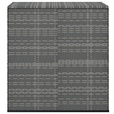 Tuinbox 100x49x103,5 cm polyetheen rattan grijs