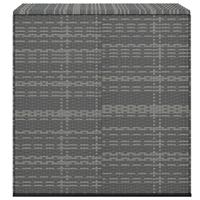 Tuinbox 100x49x103,5 cm polyetheen rattan grijs - thumbnail