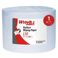 Kimberly Clark 7200 WYPALL L10 EXTRA 7200 Schoonmaakdoek (l x b) 380 mm x 240 mm Blauw 1000 vellen - thumbnail