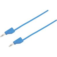 VOLTCRAFT MSB-300 Meetsnoer Banaanstekker 4 mm Banaanstekker 4 mm 0.75 m Blauw 1 stuk(s) - thumbnail