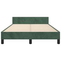 Bedframe zonder matras 120x200 cm fluweel donkergroen - thumbnail