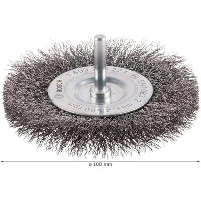Bosch Accessoires Schijfborstel 100 mm, 0,2 mm, 4500 U/ min, 10 mm 1st - 1609200274