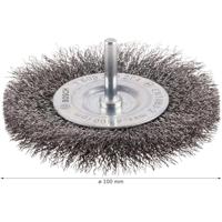 Bosch Accessories Schijfborstel, gegolfd, 100 mm, 0,2 mm, 10 mm, 4500 omw/min Bosch Power Tools Schacht-Ø 6 mm 1609200274 1 stuk(s) - thumbnail